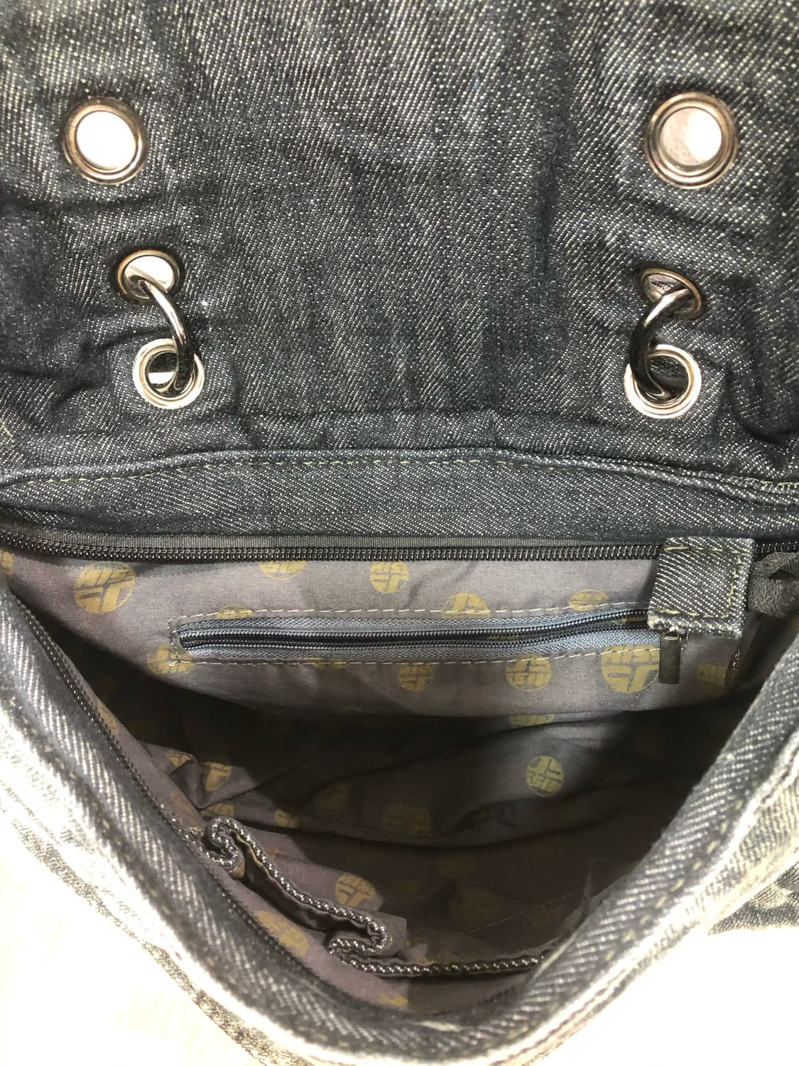 check pattern denim two pocket 숄더백  상품이미지7