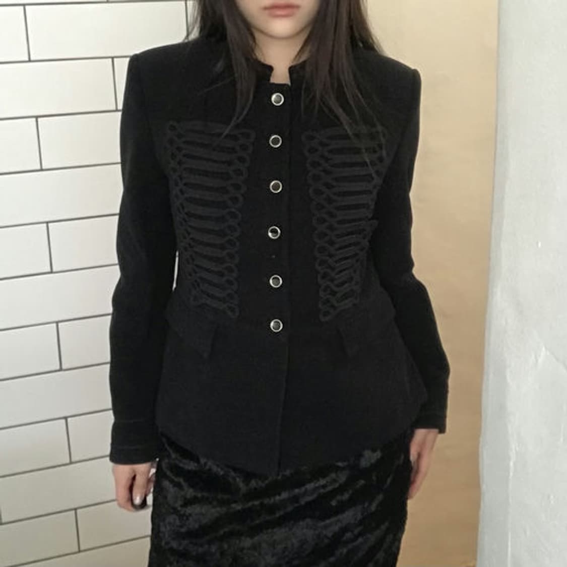 자라(ZARA) 나폴레옹 벨벳 자켓 상품이미지2
