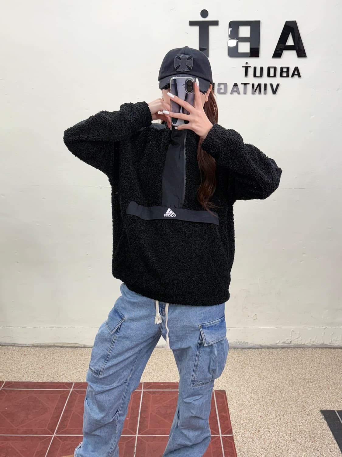 아디다스 후리스 아노락XL 상품이미지2