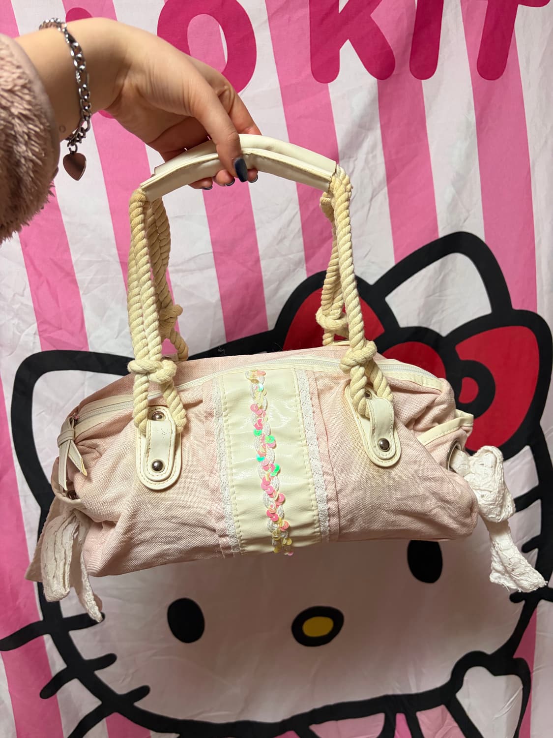 페일핑크 레이스 백 상품이미지1