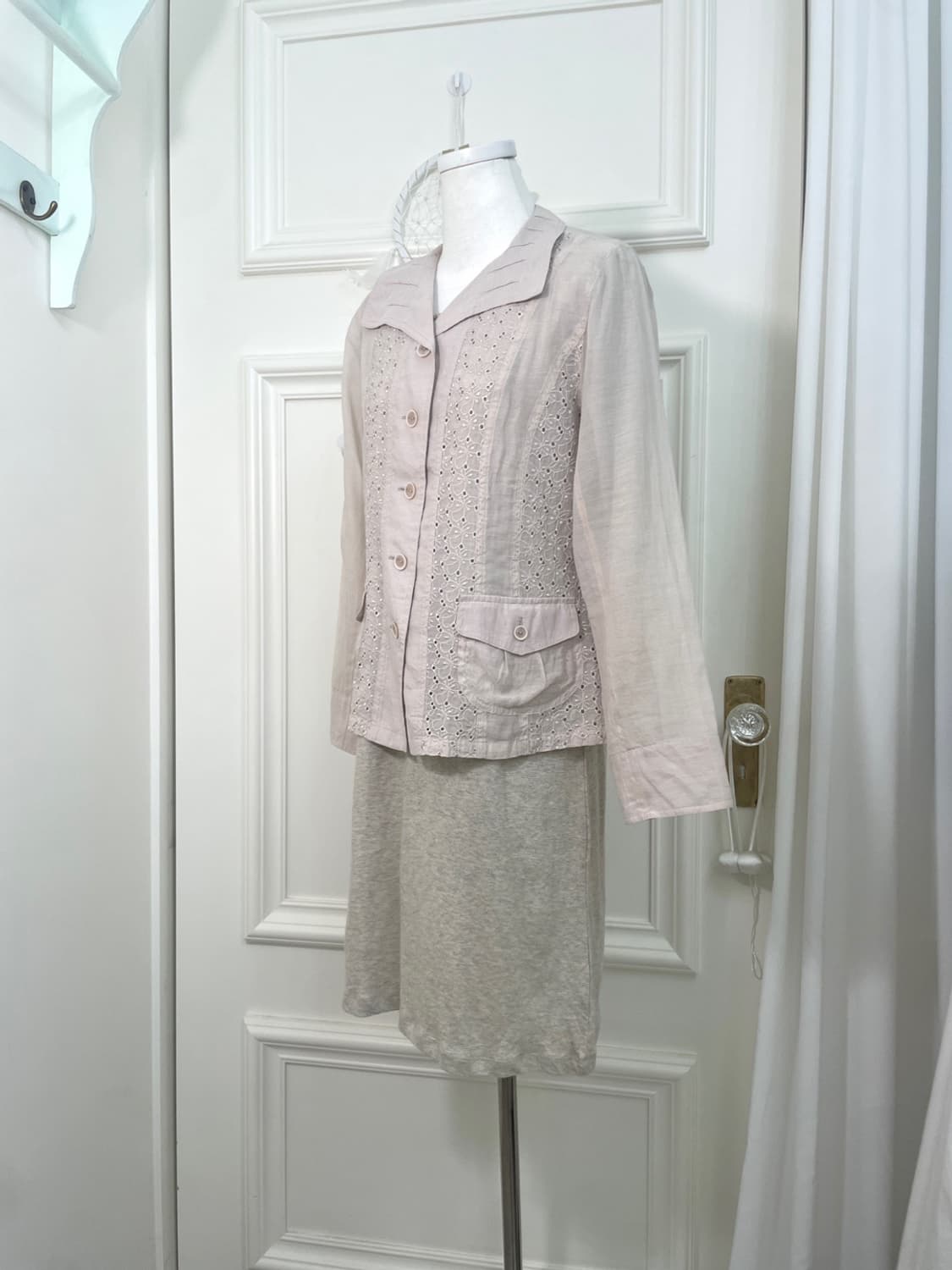 mute lavender lace summer jacket 상품이미지3