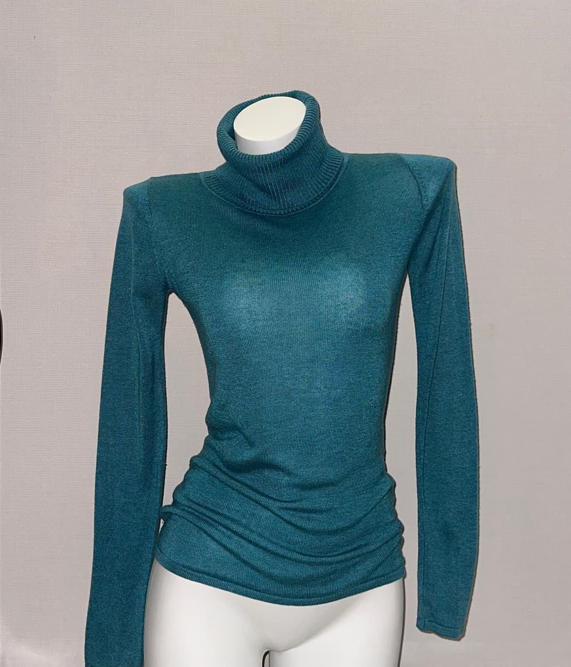 빈티지 청록 폴라 니트 상품이미지1