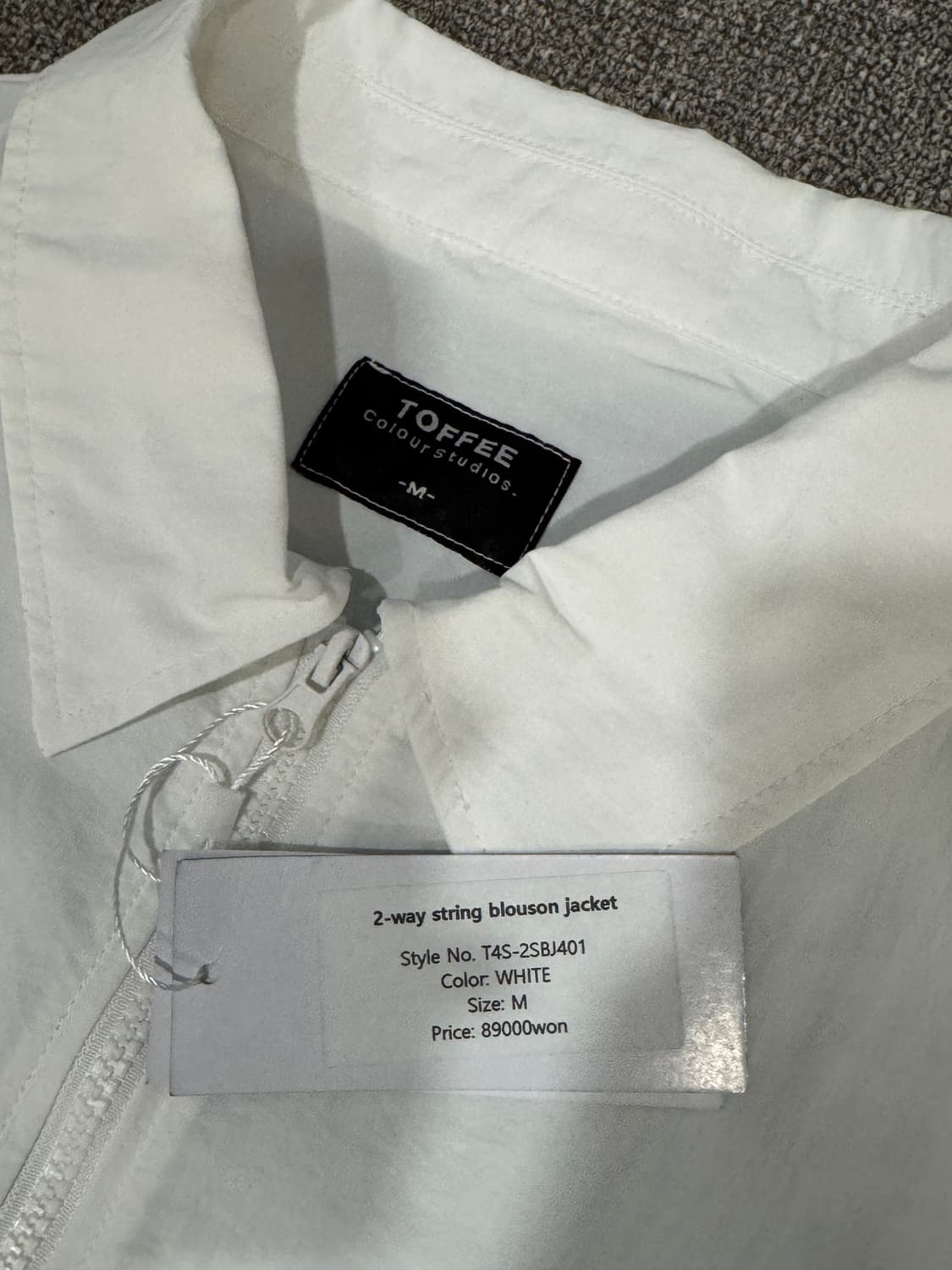 토피 투웨이 스트링 블루종 자켓 M  상품이미지6