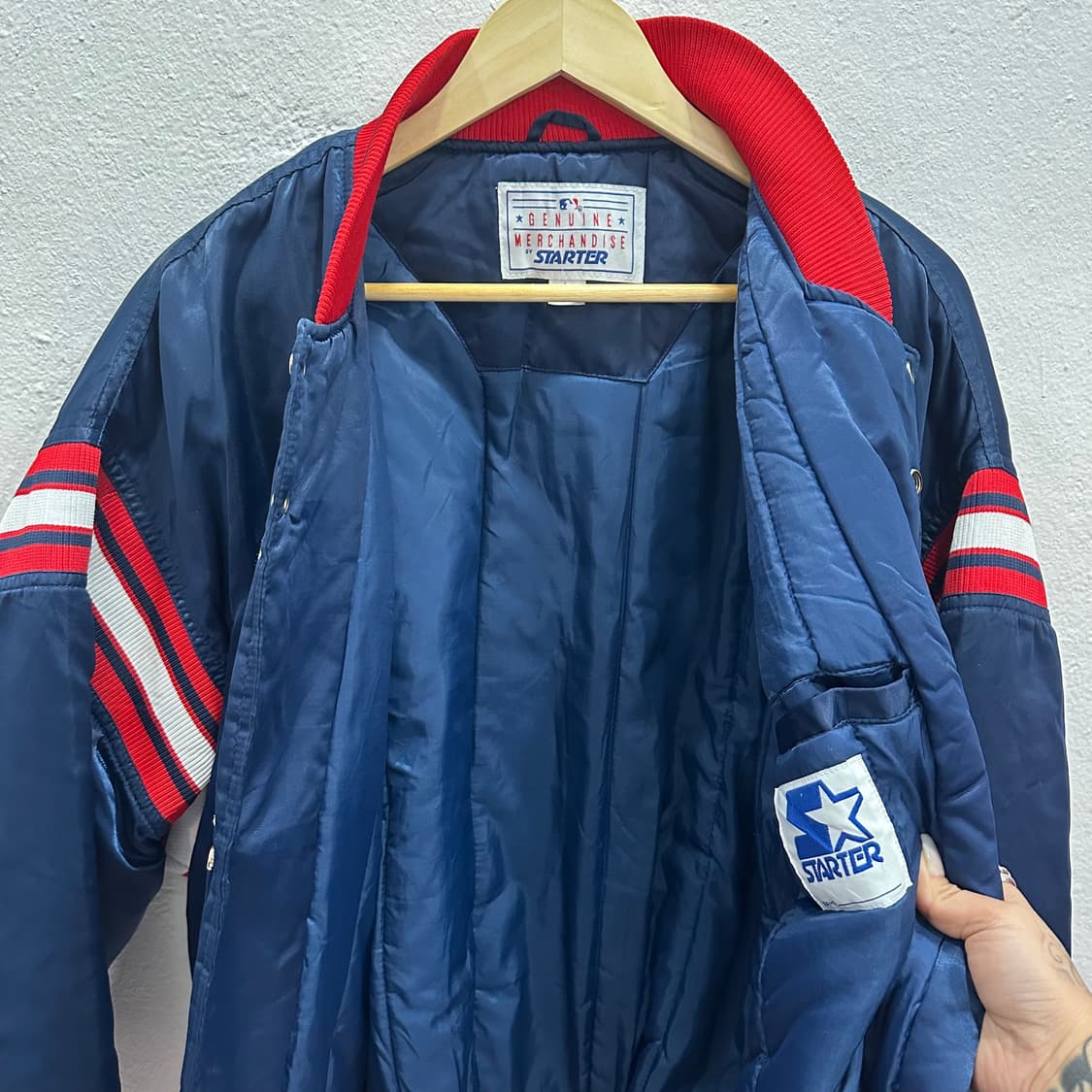 스타터x엠엘비 클리블랜드 인디언스 스타디움 자켓XL 상품이미지4