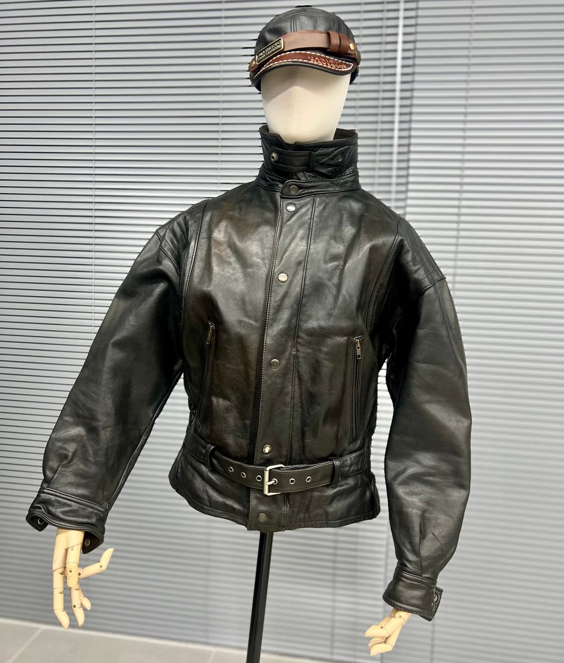 Hein Gericke 빈티지 모터사이클 가죽 재킷 상품이미지1