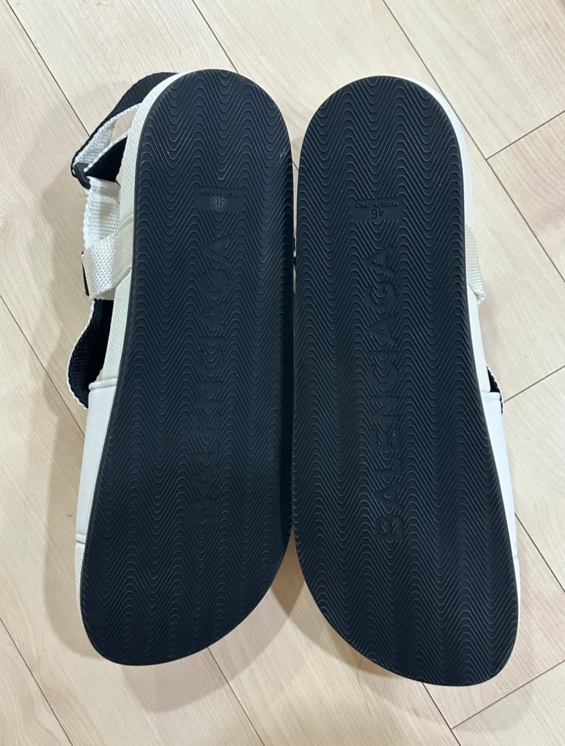 풀박스) 발렌시아가 가죽 샌들 화이트 290-300 (EU 46) 사이즈 상품이미지2