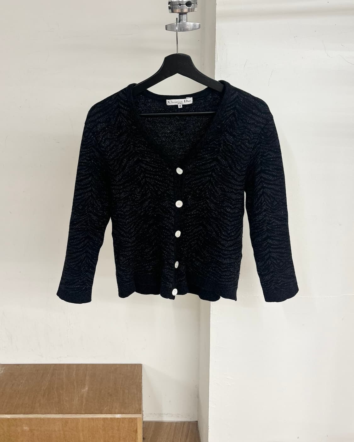 크리스찬 디올 블랙 지브라 가디건  상품이미지1