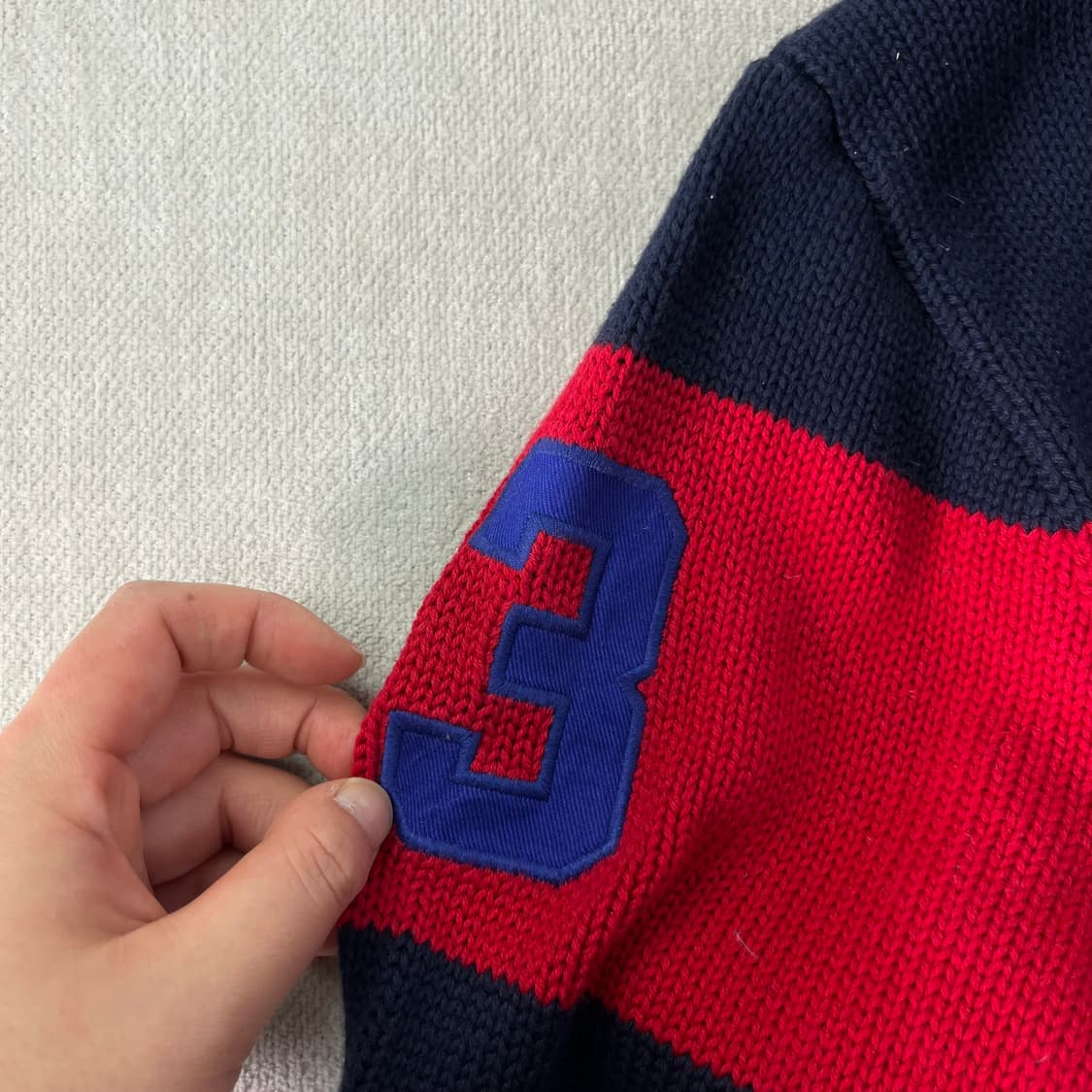 95 폴로랄프로렌 빅포니 반집업 니트 상품이미지3