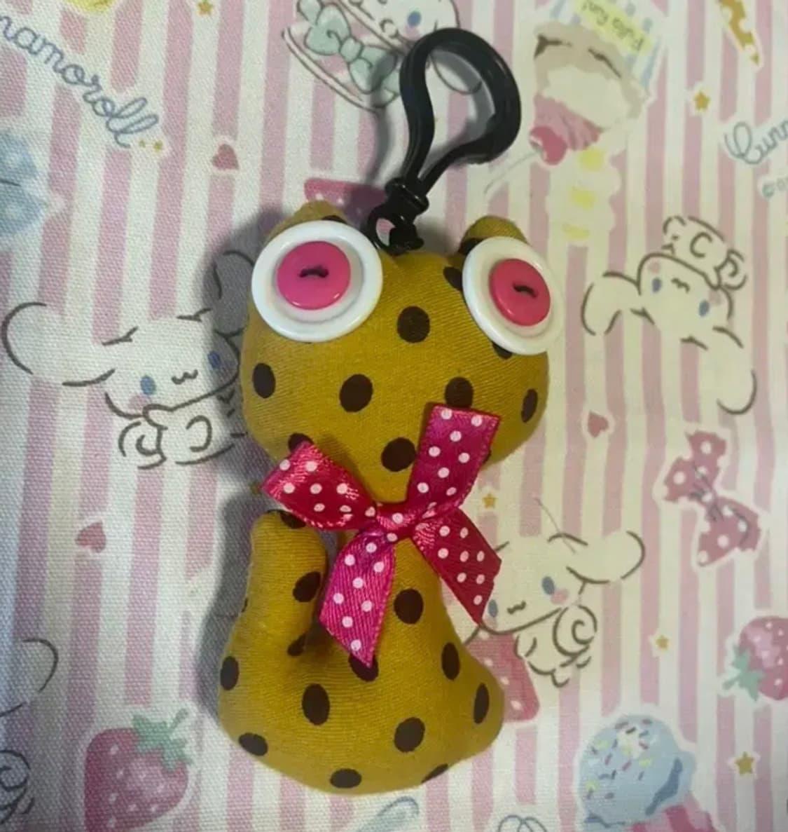 고전 빈티지 고양이 키링 단추 눈 고양이 냥이 상품이미지1