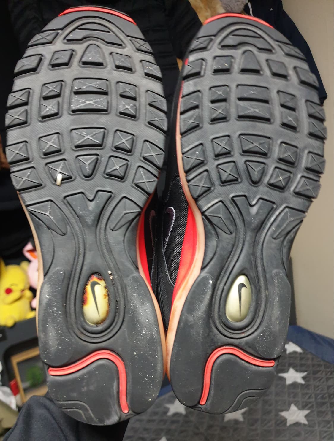 나이키 에어맥스 97 스니커즈 검빨 (300) 상품이미지5