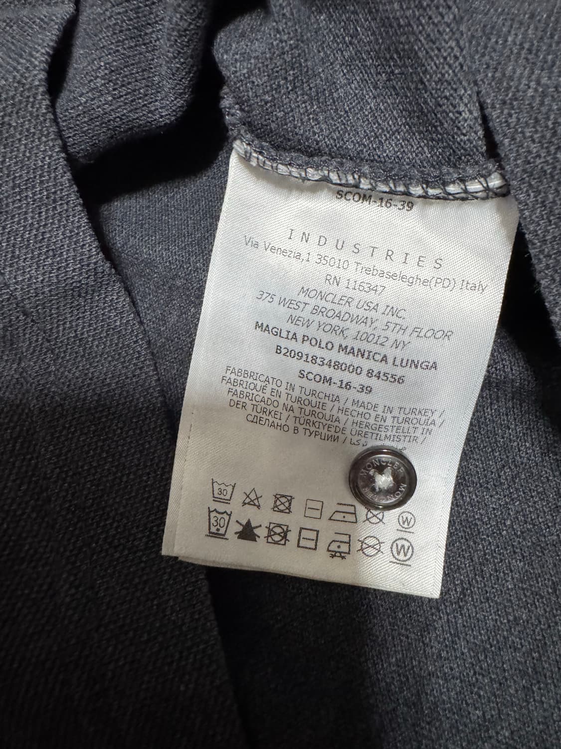 M 몽클레어 긴팔 카라티 상품이미지7