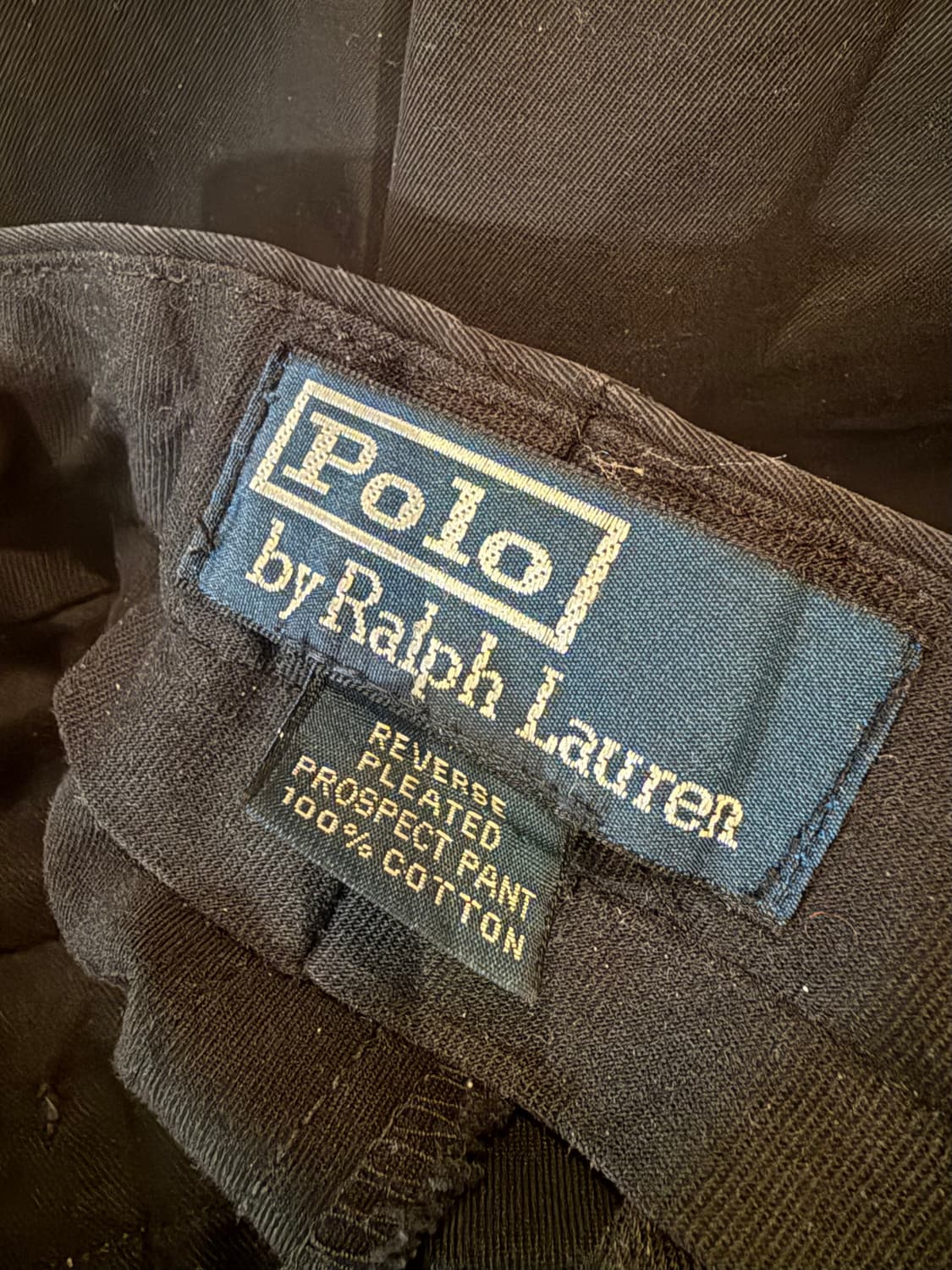 폴로 랄프로렌 블랙 투턱 팬츠 33/34 상품이미지3