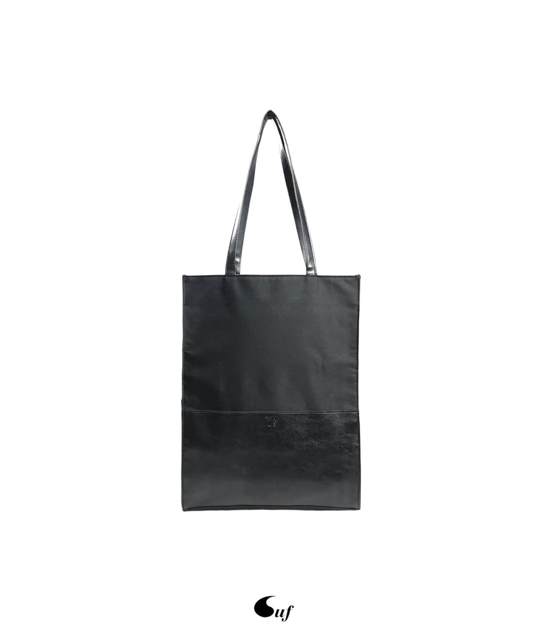 leather panel nylon tote bag 상품이미지1