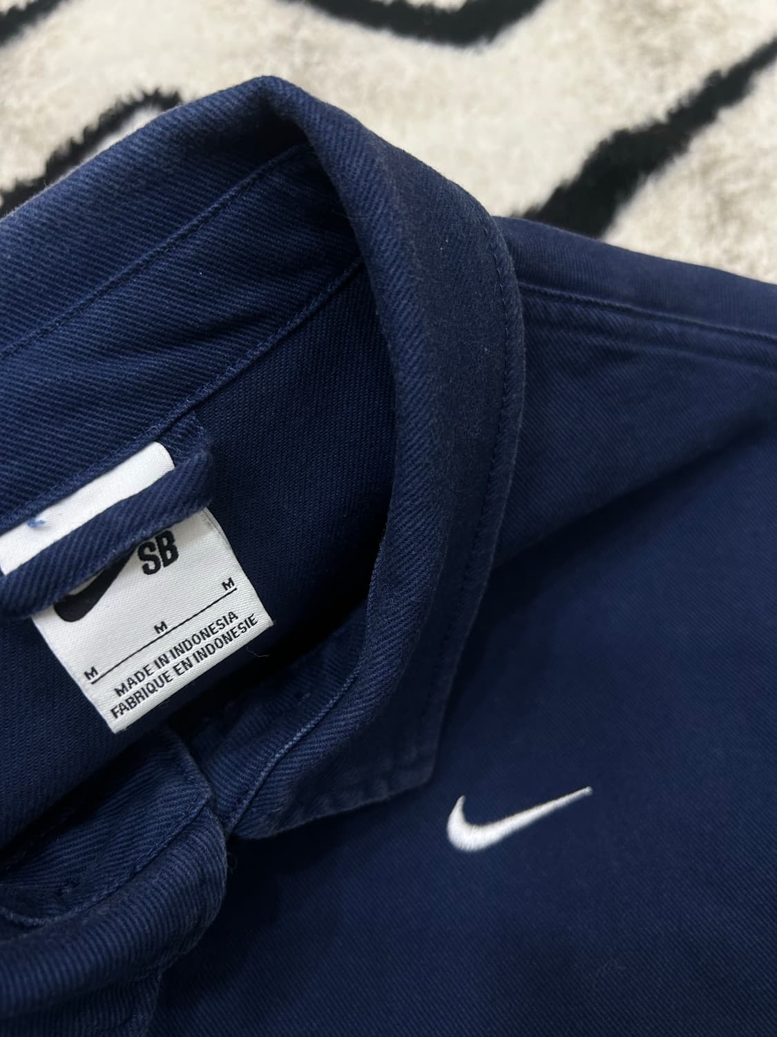 [M]나이키SB 스우시로고 코튼 블루종/네이비 상품이미지6
