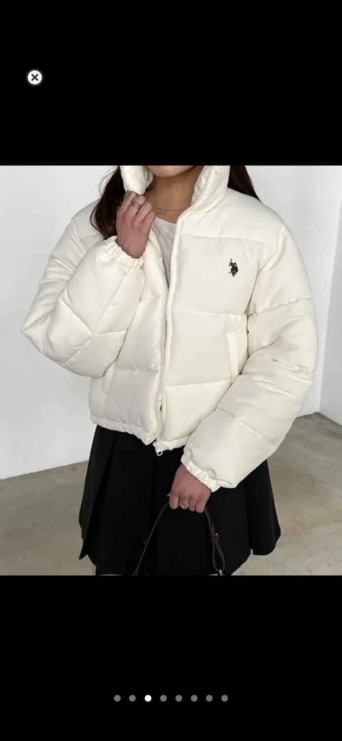 us폴로 숏패딩 화이트 상품이미지2
