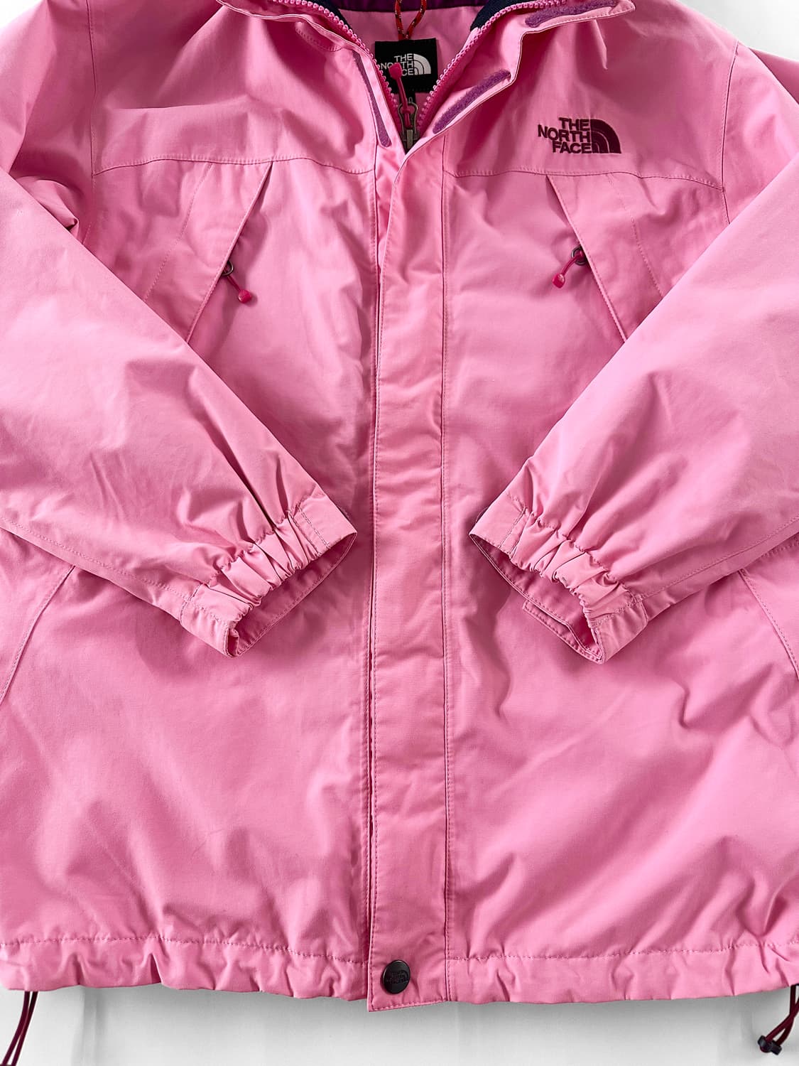 빈티지 노스페이스 해외판 딸기 우유 컬러 바람막이 상품이미지4
