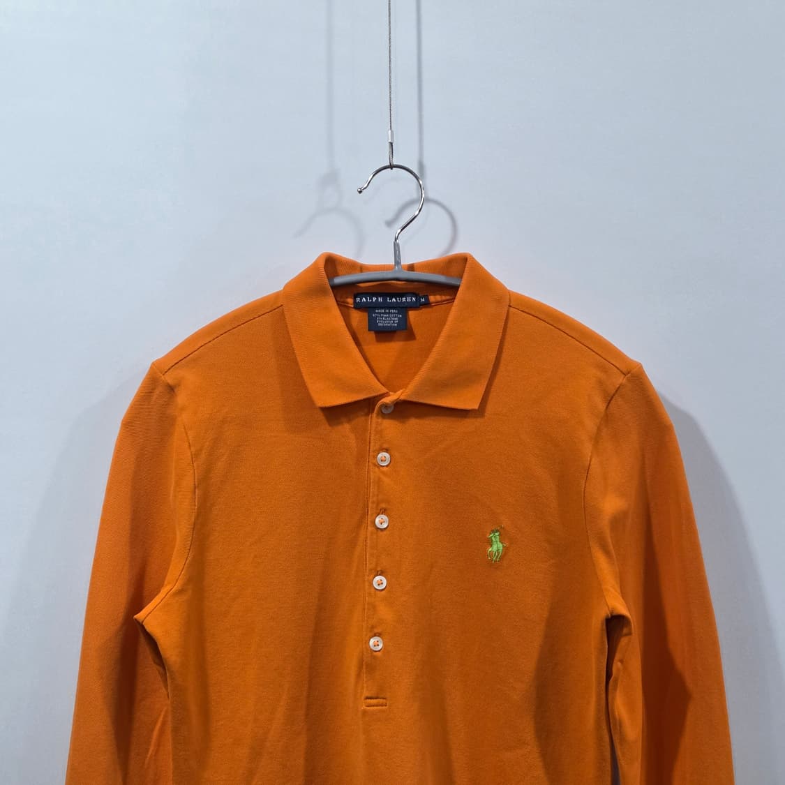 폴로랄프로렌 우먼 피케 카라 롱슬리브 M 상품이미지2