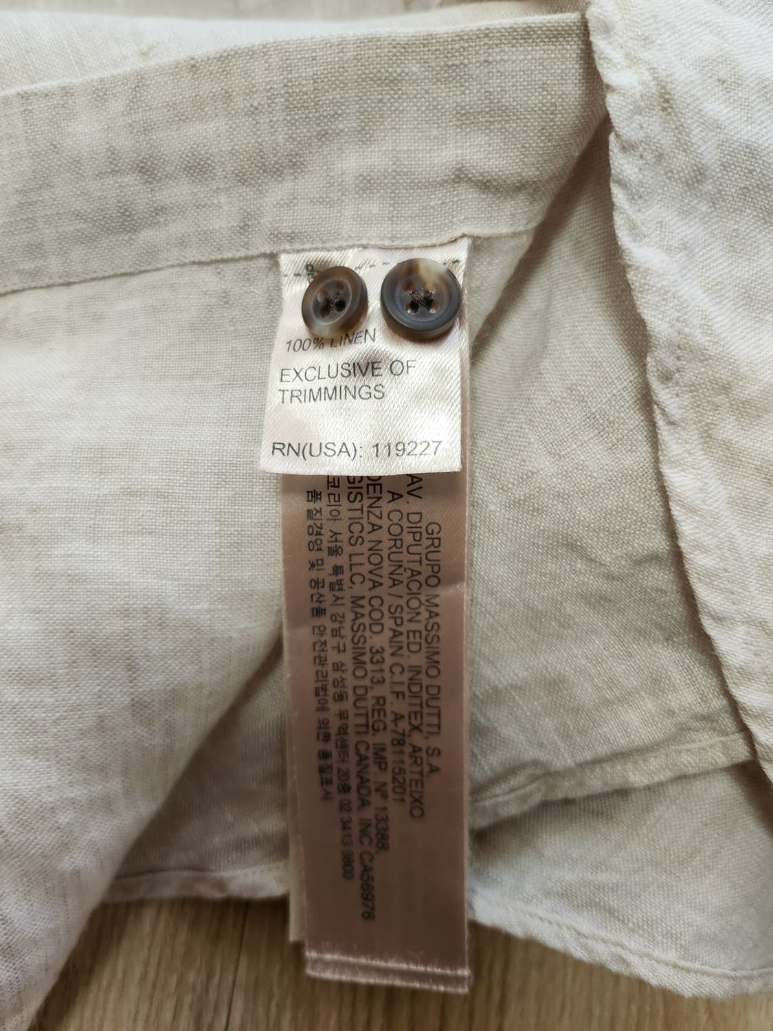 마시모두띠 린넨긴팔셔츠 (S 상품이미지9