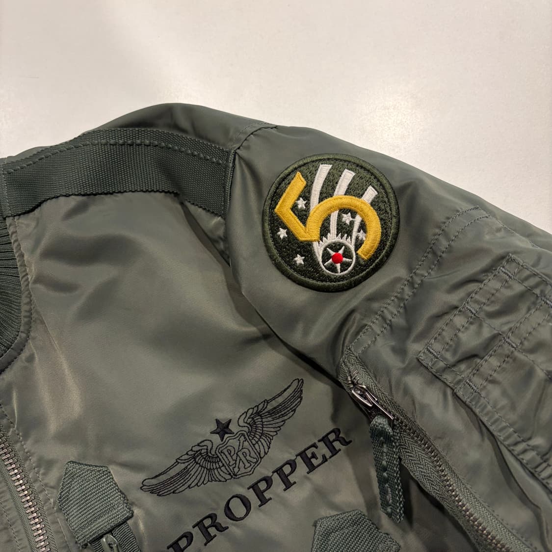[L] 프로퍼 PROPPER 항공 MA-1 자켓 카키색 D1 상품이미지5