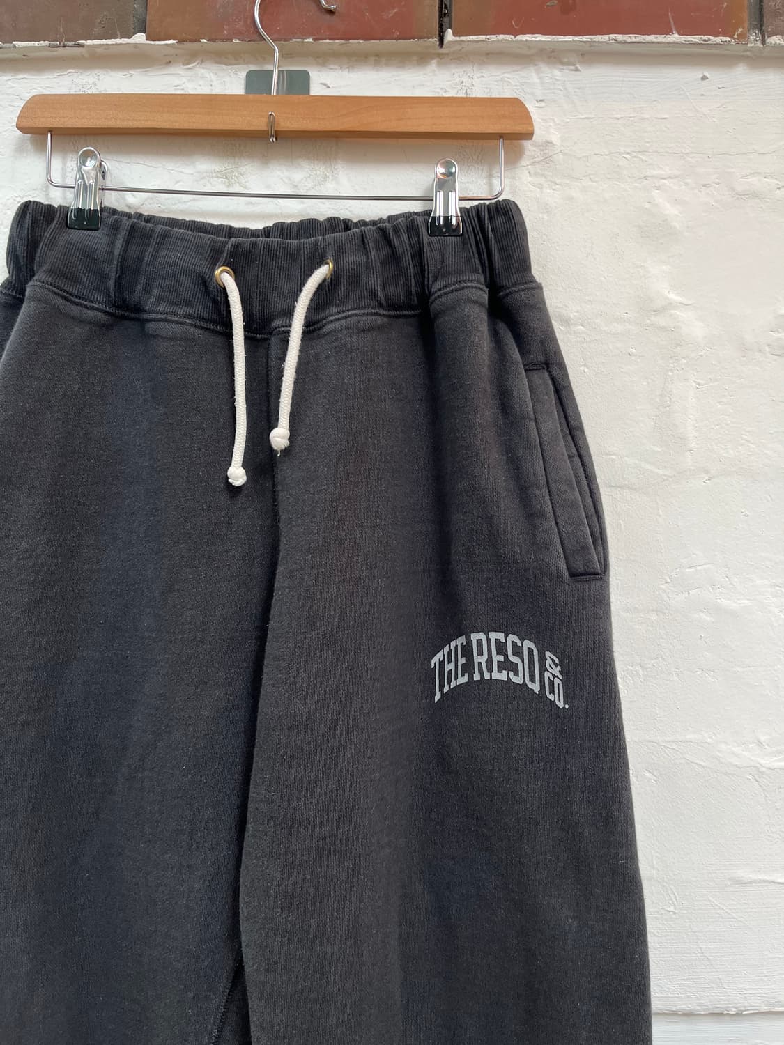 The Resq 밴딩 조거 스웨트 팬츠 블랙 S 상품이미지2
