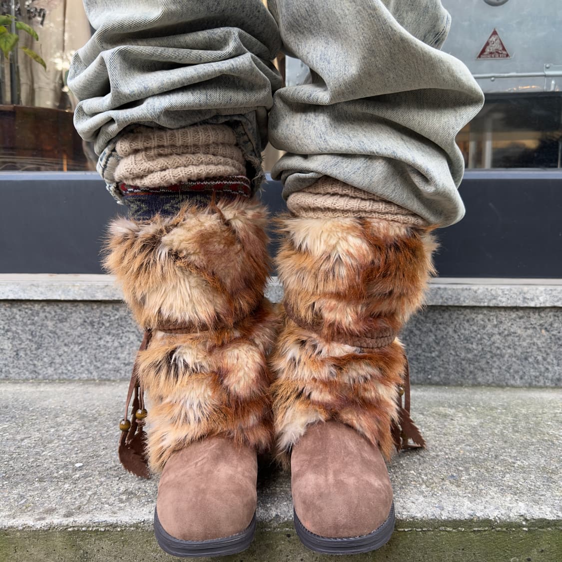 MUK LUKS 롱 퍼 랩 부츠 상품이미지7