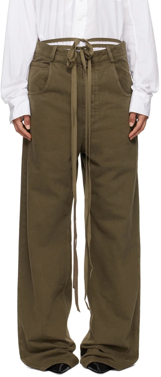 (42)ann demeulemeester polly baggy jeans 상품이미지1