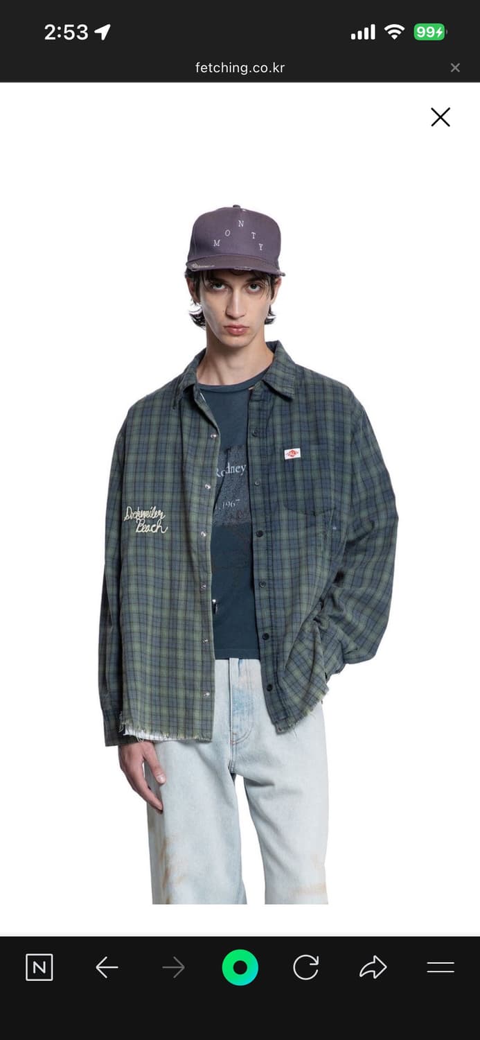 팔리할리우드 플란넬 체크셔츠 m사이즈 구매 상품이미지5