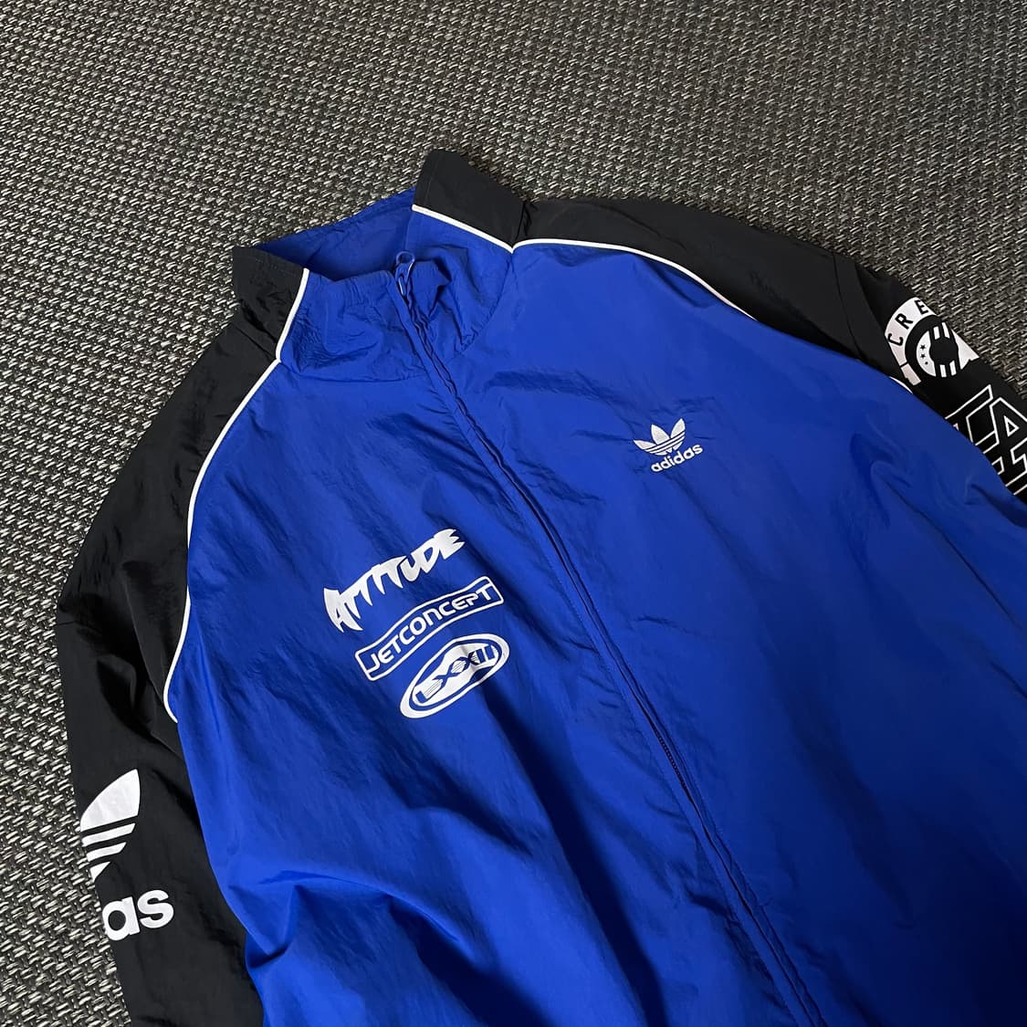 아디다스 블루 모터코어 우븐 바람막이 자켓 L 상품이미지4