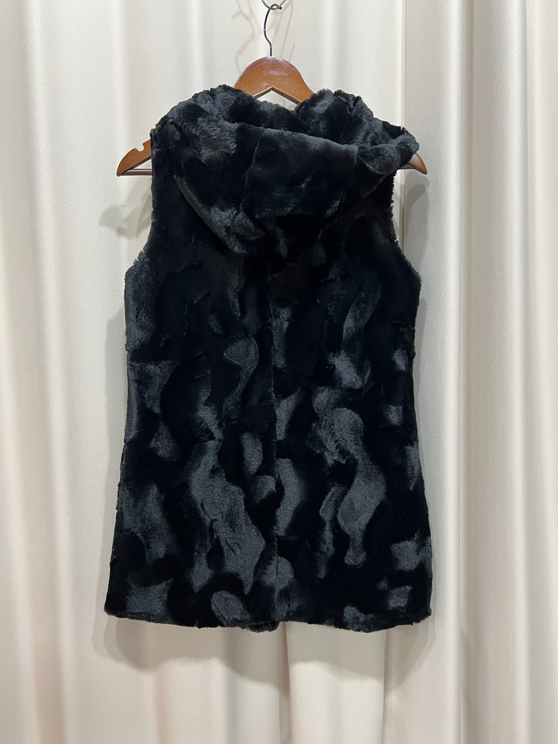 여성 후드 퍼 베스트 자켓  상품이미지4