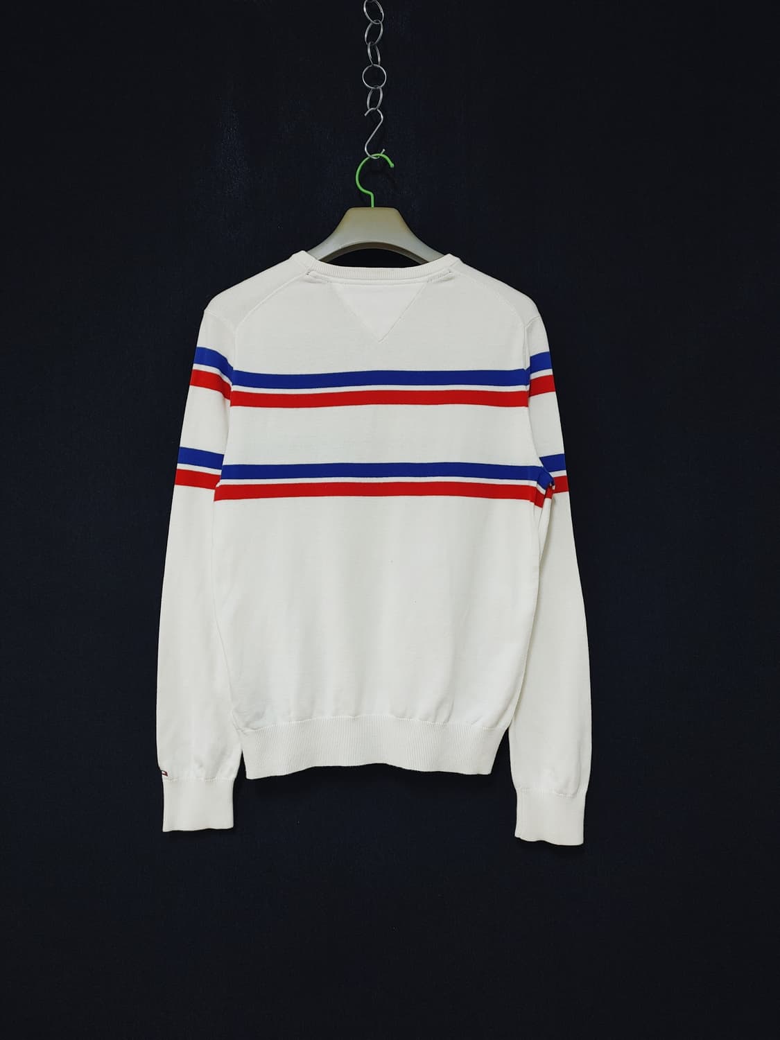 TOMMY HILFIGER 타미 힐피거 투컬러라인 면니트라운드티
 상품이미지2