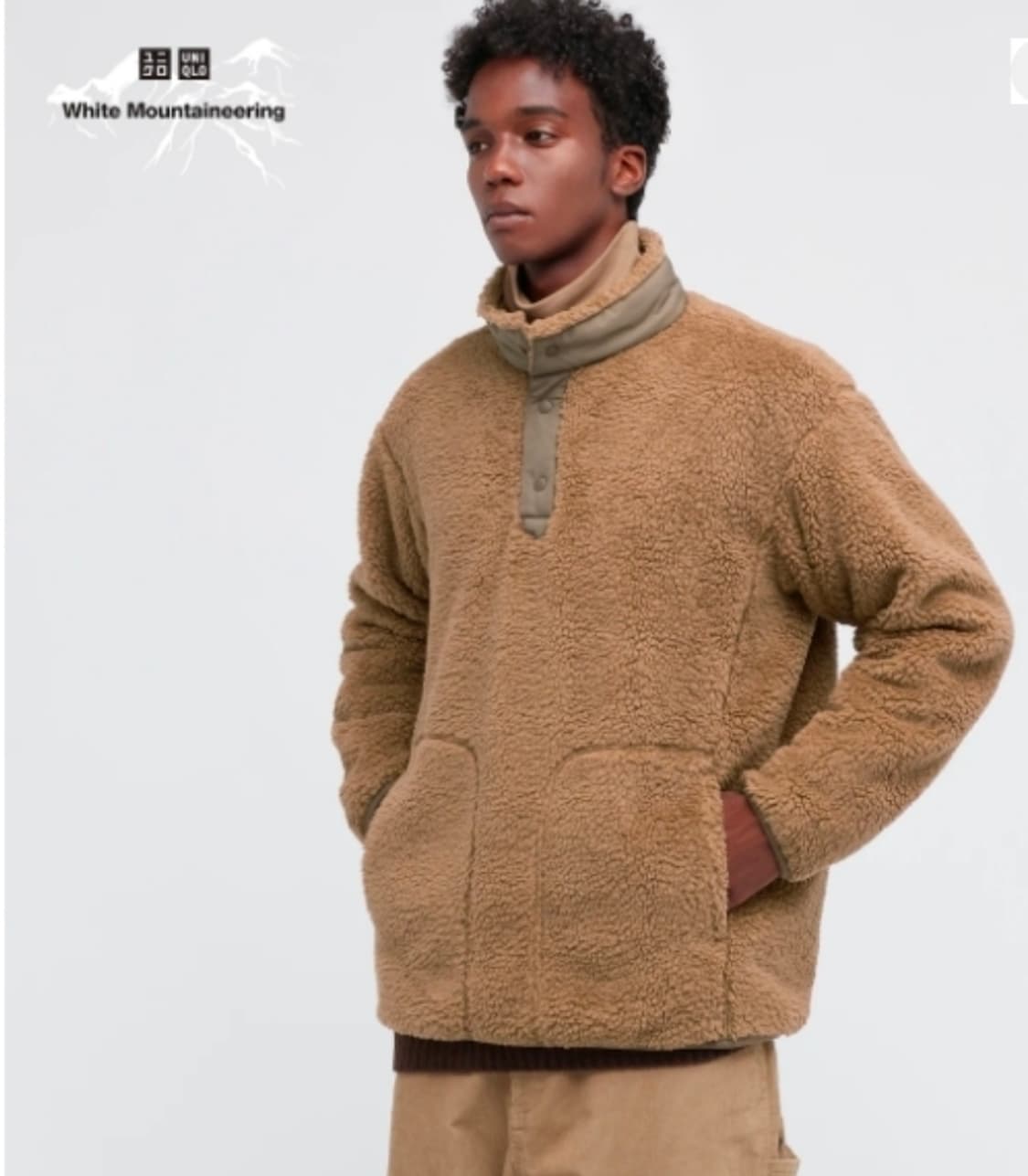 유니클로 화이트마운티니어링 풀오버 후리스 xl 상품이미지5