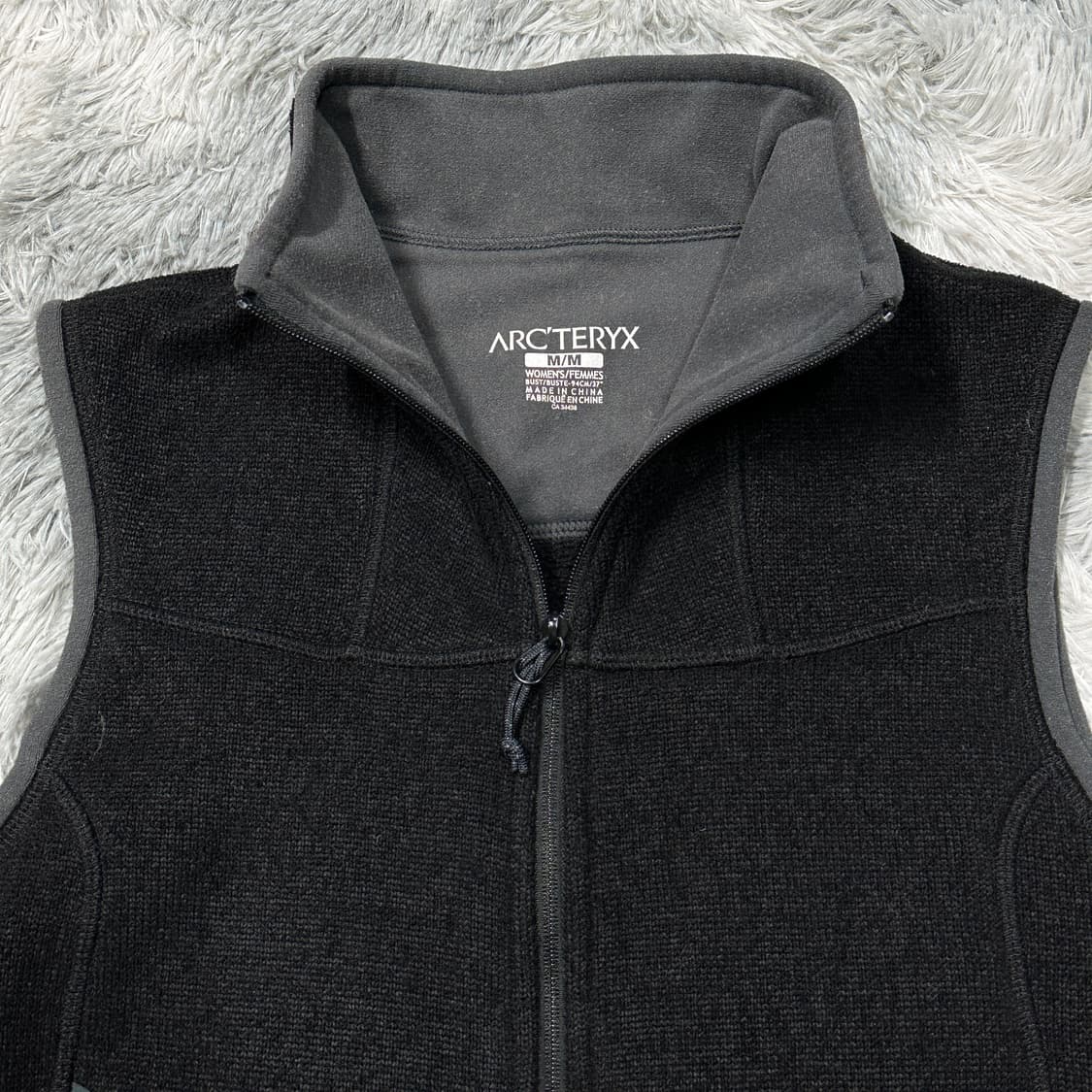 아크테릭스 블랙 플리스 조끼 m 상품이미지4