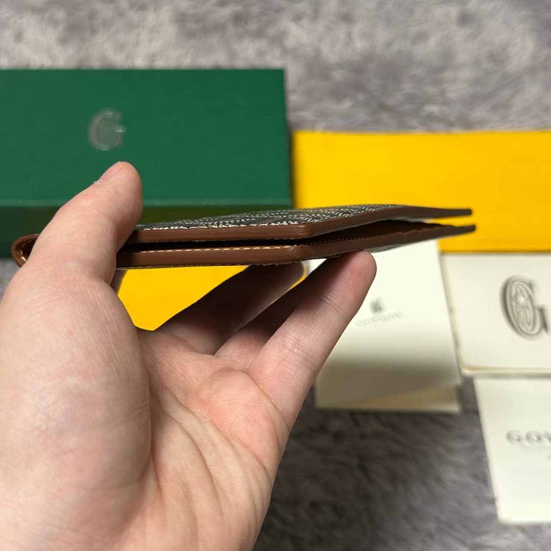 [풀구성] 고야드 생로슈 장지갑 블랙탄 상품이미지7