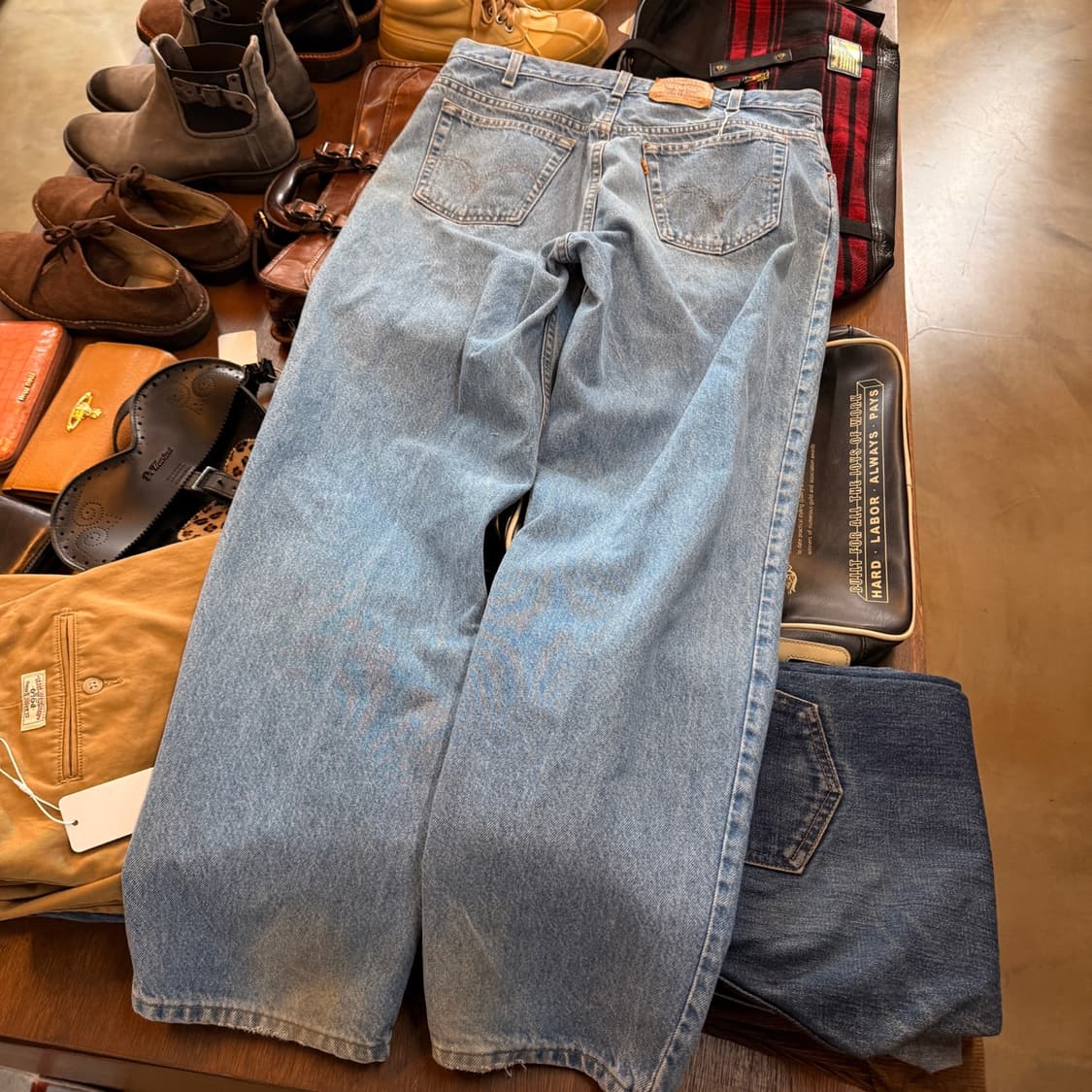 90 ~ 00S 리바이스 캐나다 생산 217 오렌지탭 데님 34 3 상품이미지1