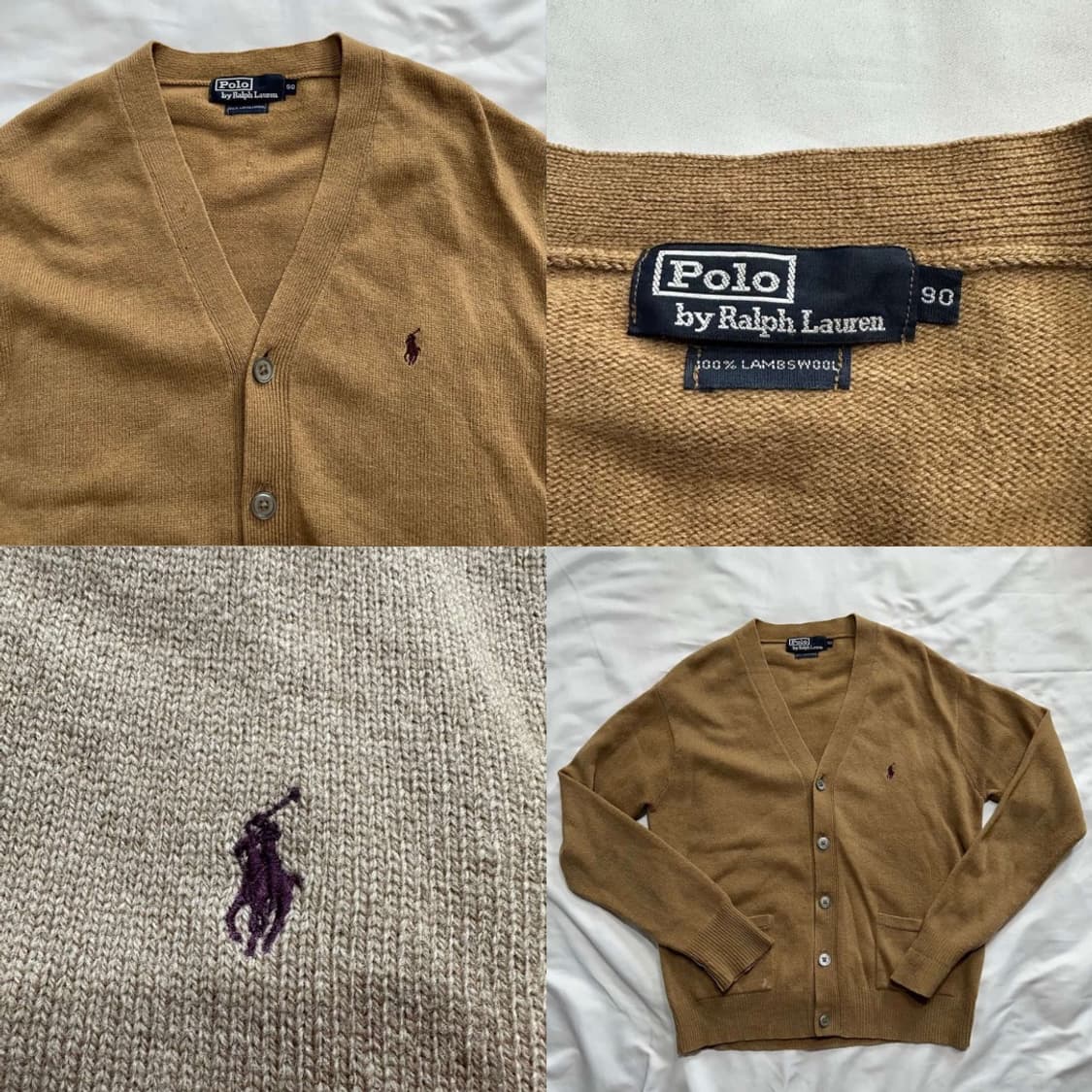 폴로 브라운 가디건 상품이미지3