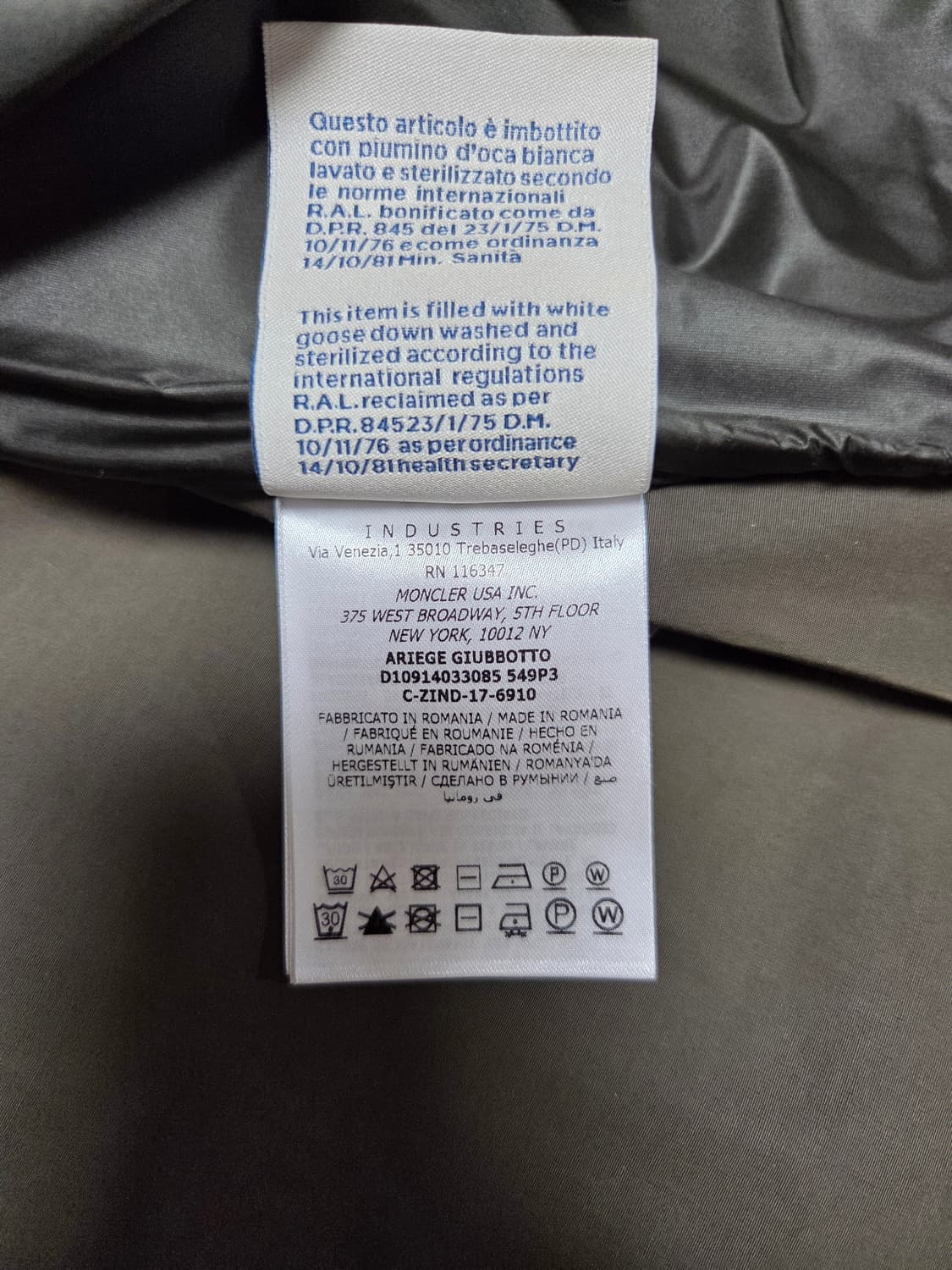 몽클레어 Ariege 퀼팅 자켓 상품이미지4