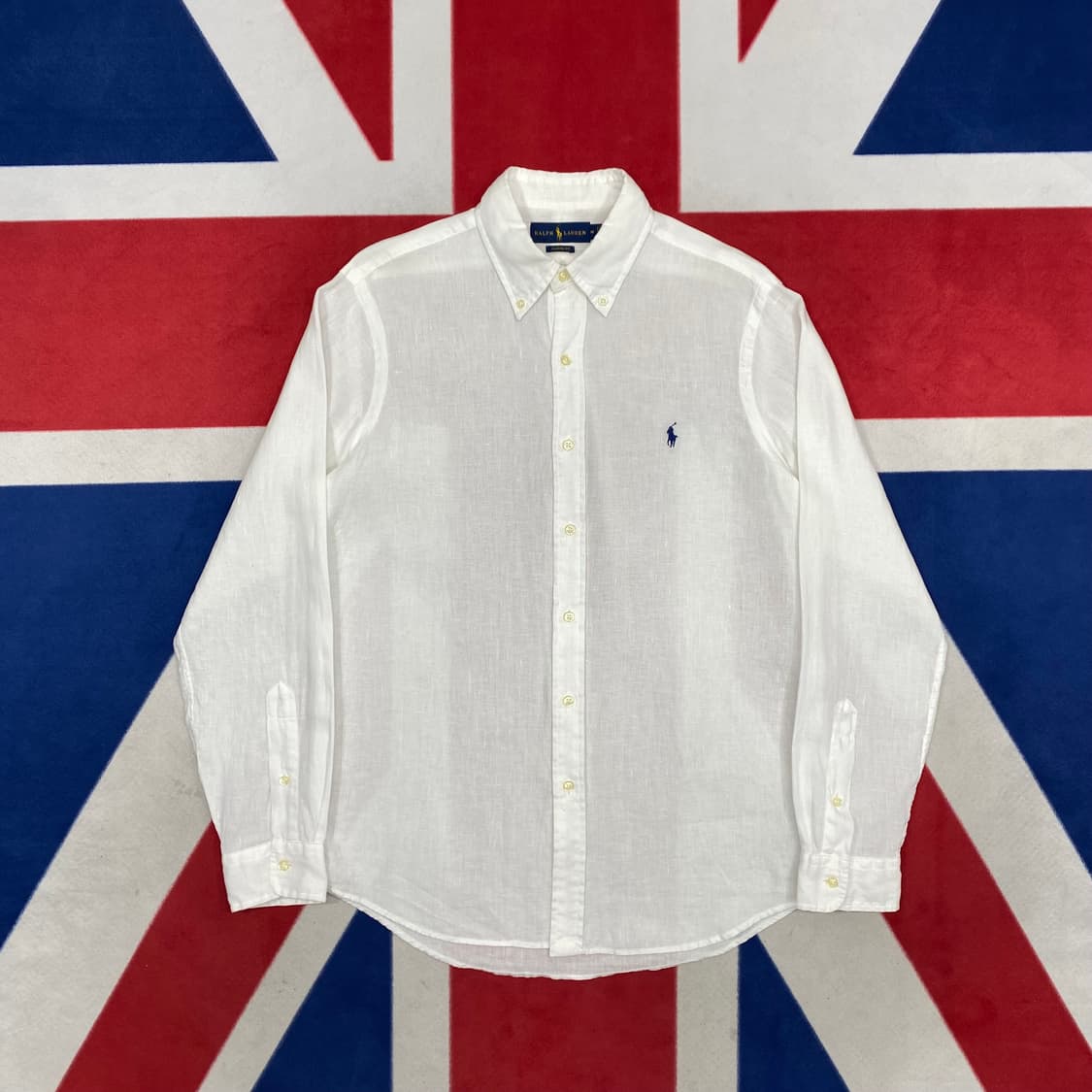 폴로 화이트 린넨 셔츠 M  상품이미지1