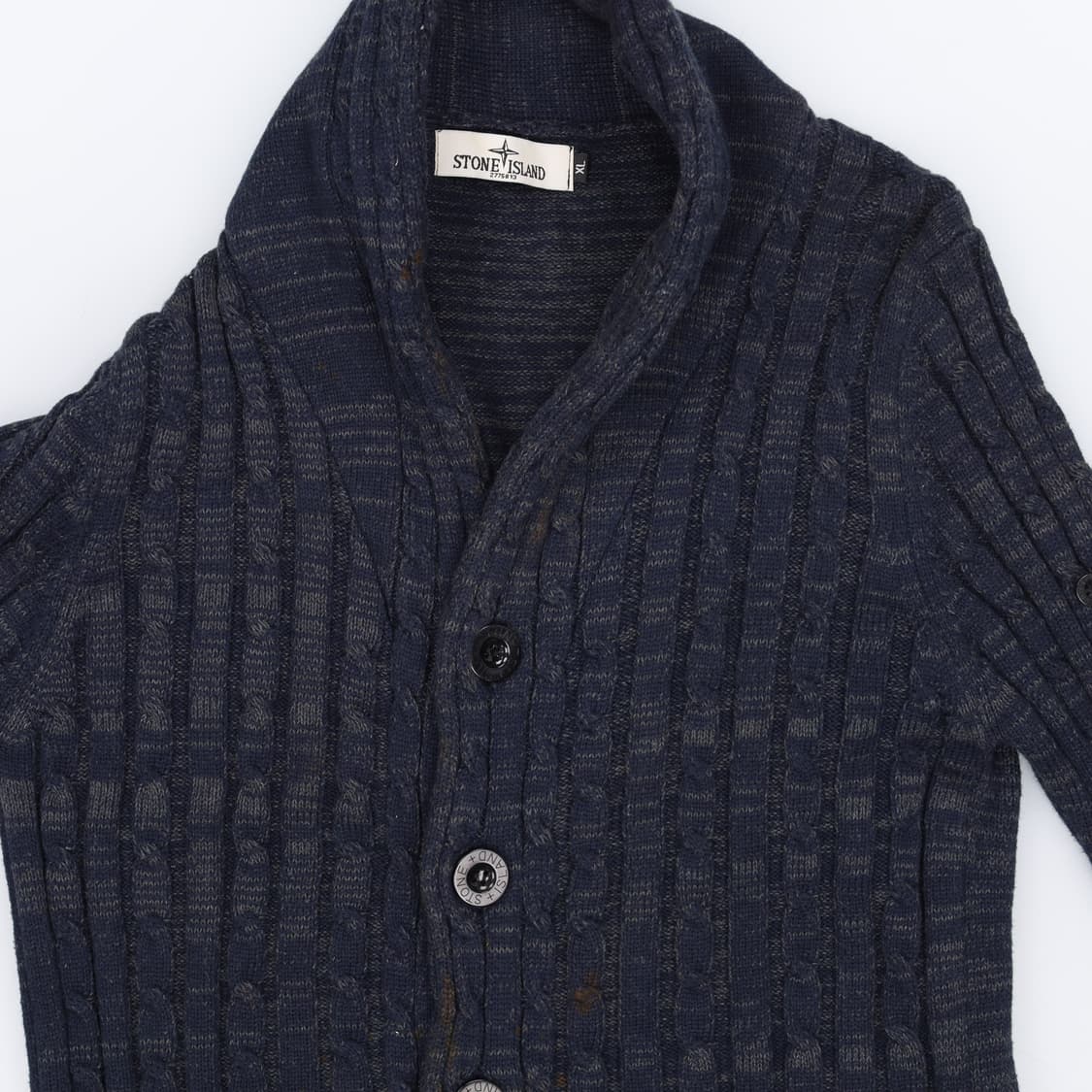 [XL] 고급 골지 니트 숄 카라 가디건 0106J 상품이미지5