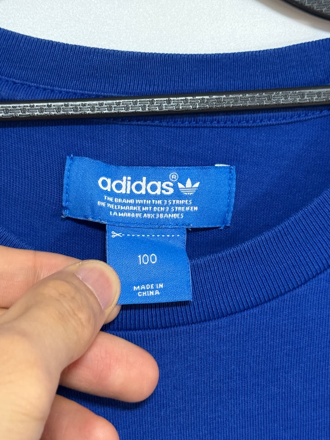 아디다스 블루 반팔 티셔츠 100 상품이미지3