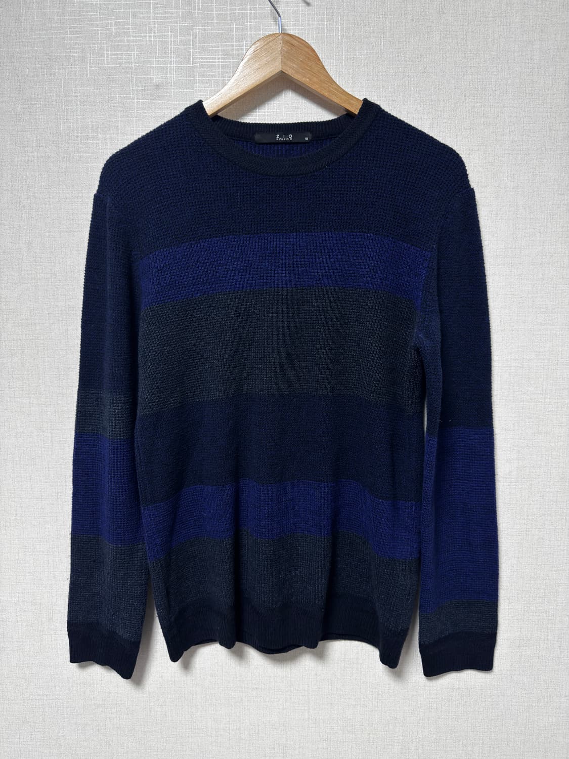 지오송 남성 스트라이프 니트 100 상품이미지1