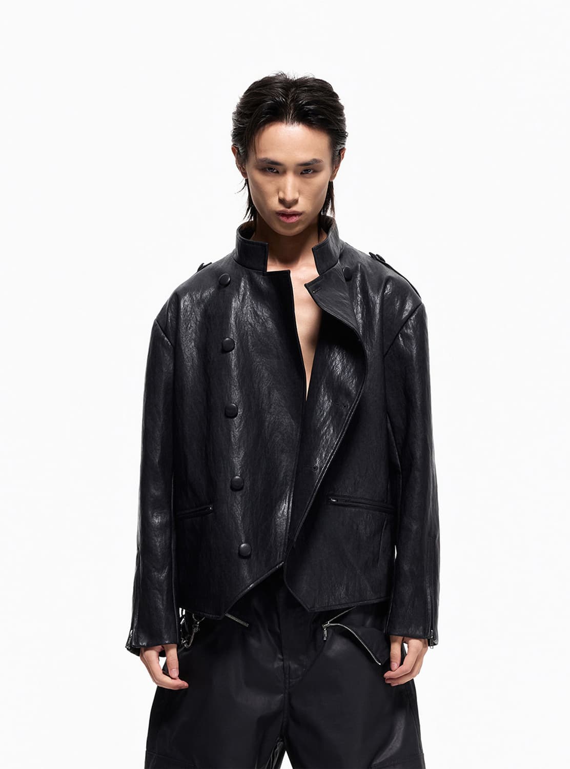 Dark Order Deconstructed Leather Jacket 상품이미지4