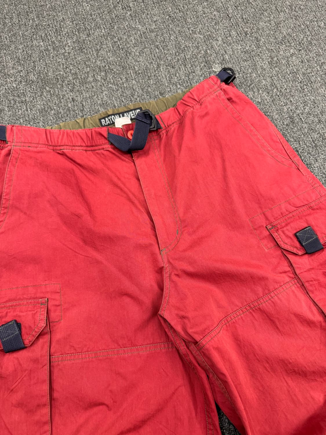 M)Raton Laveur 빈티지 버건디 카고 팬츠(지퍼) 상품이미지4