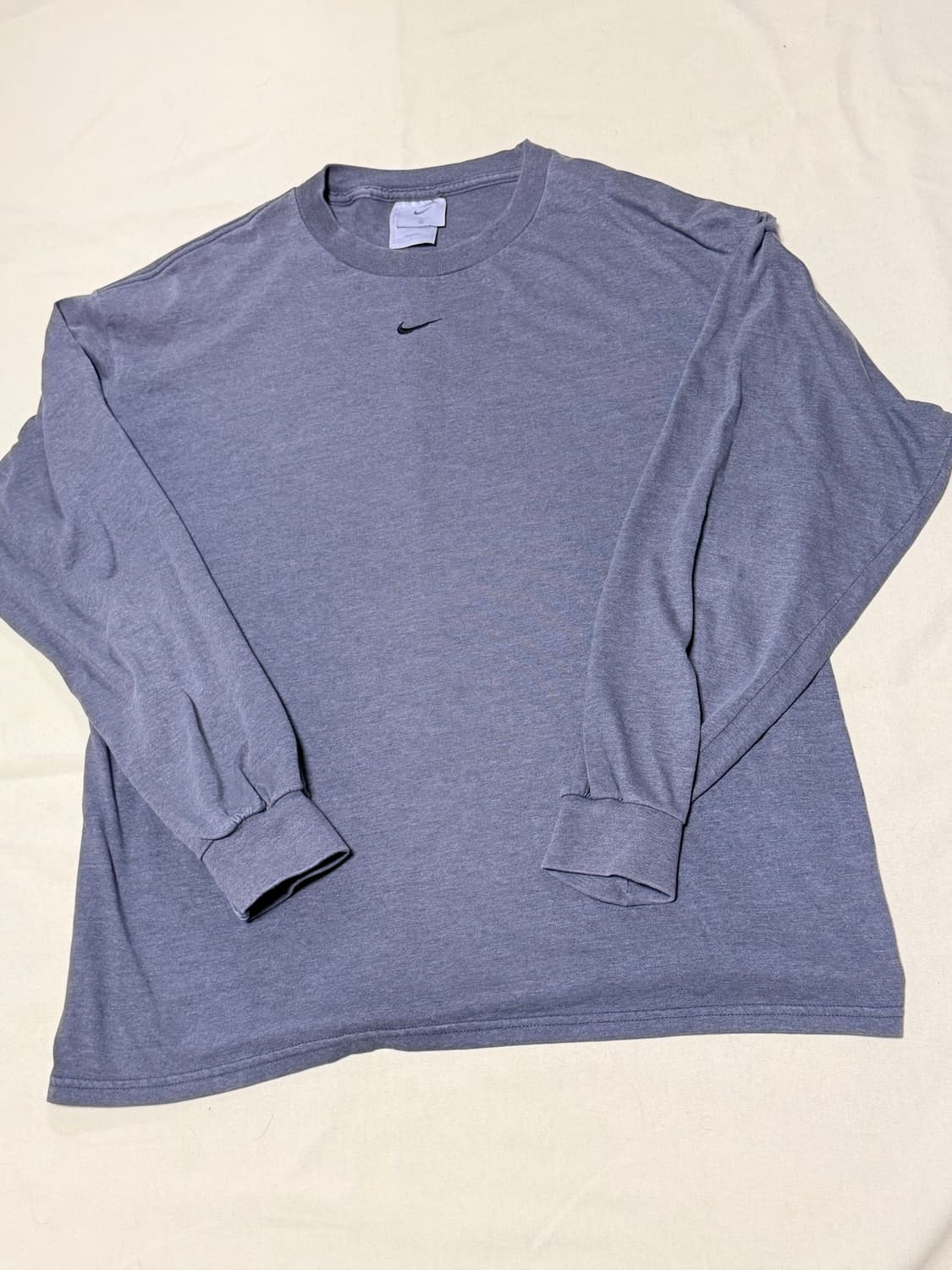 나이키 센터 스우시 롱슬리브 90~00s 차콜 상품이미지4