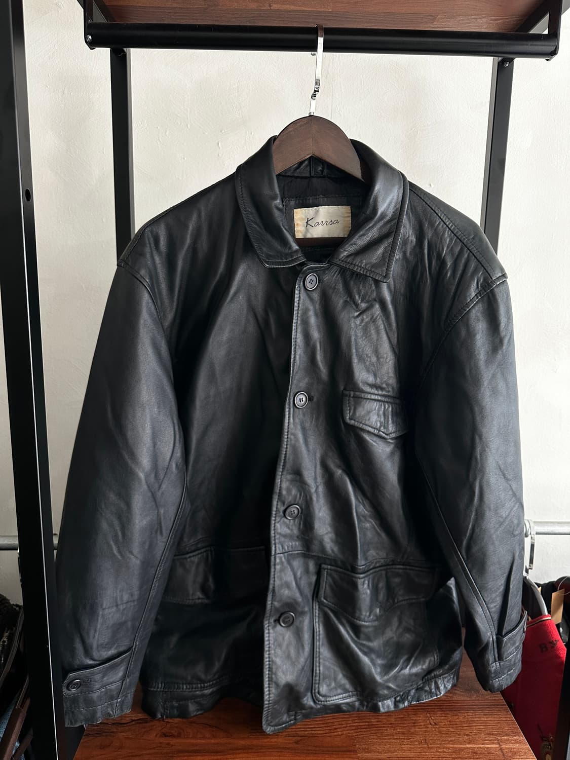 Karrsa 레더 하프 자켓 상품이미지1