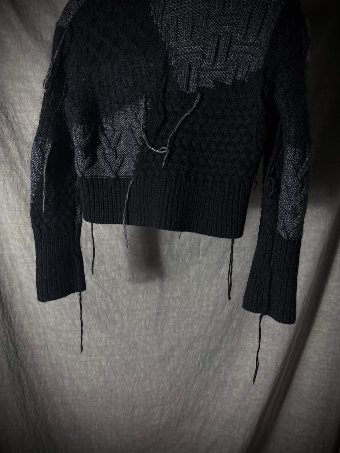 Mihara Yasuhiro Patchwork Crop Knit 상품이미지5