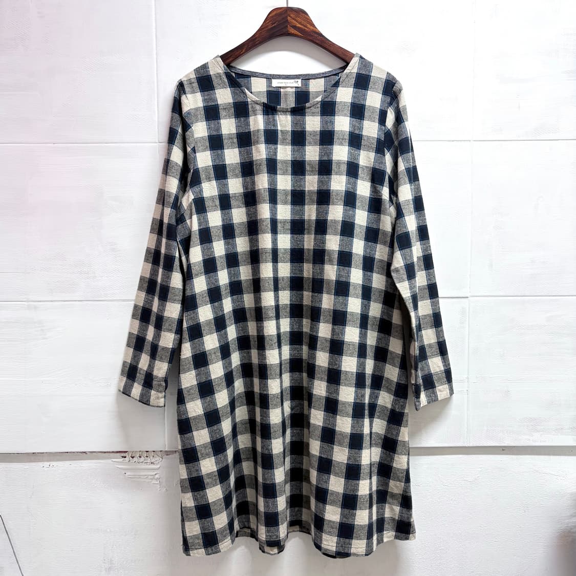 코튼 체크 모리걸 원피스 JPN 상품이미지2