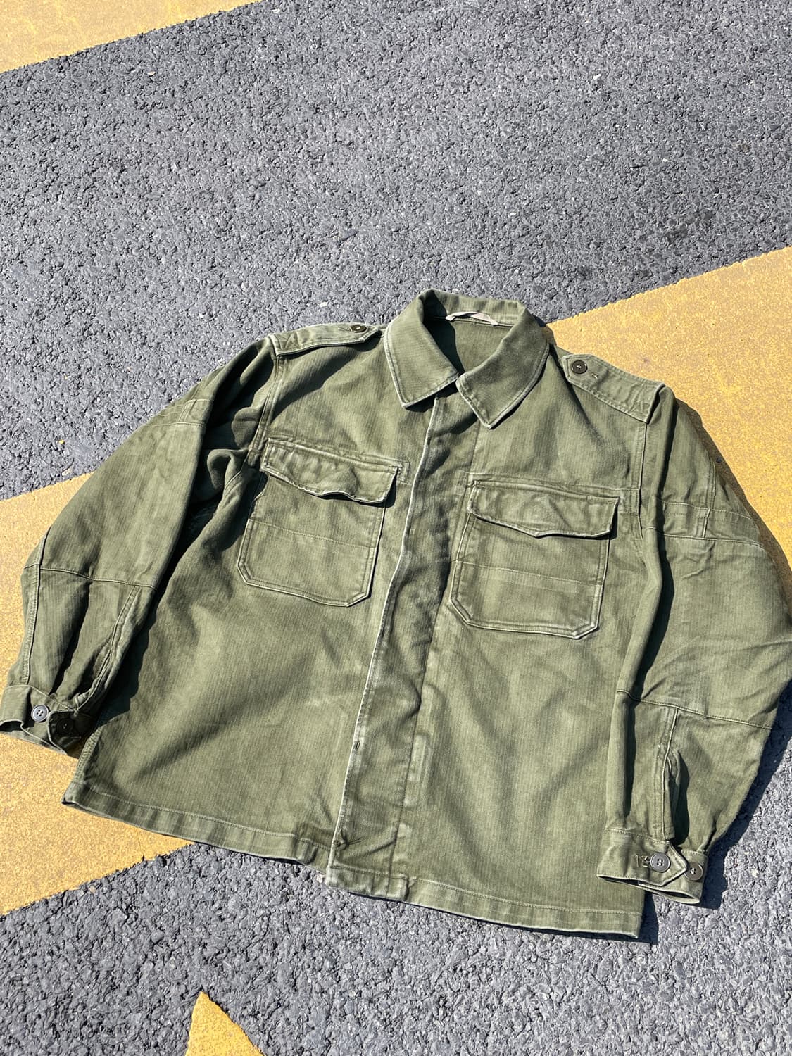 60's 독일군 HBT 필드셔츠 상품이미지4