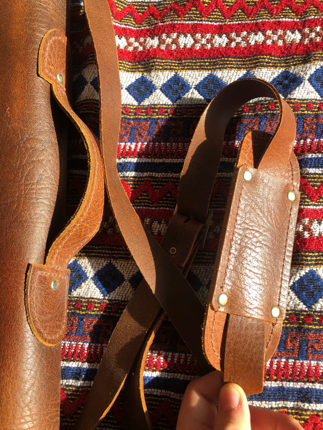 자첼 레더 사첼백 브라운 브리프케이스 상품이미지7