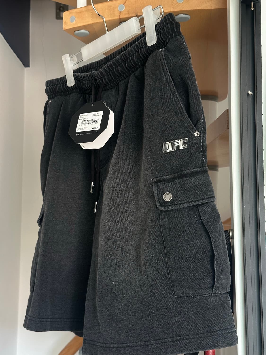 UFC 오버핏 후드 집업+팬츠 세트 XL 상품이미지6