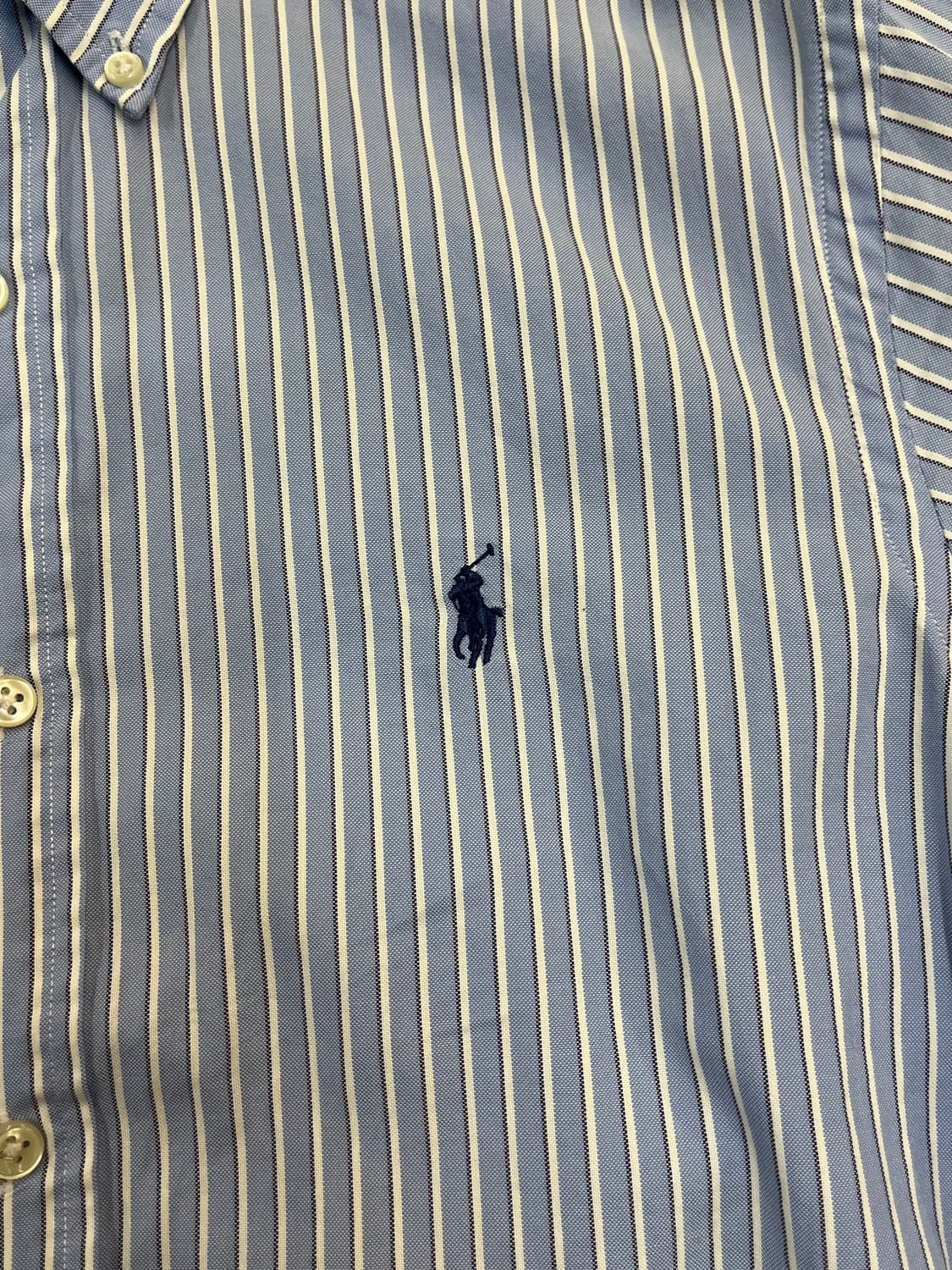 폴로 랄프로렌 스트라이프 셔츠 스카이블루 XS #csz3046  상품이미지5